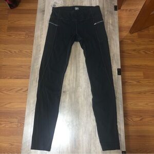 Athelta Girl Black Zipper Pocket Leggings